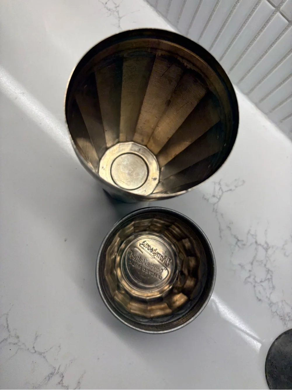 Thompson’s Double Malted Milk shaker and malted milk mixer. Vintage.